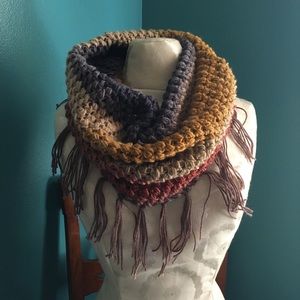 Handmade Crochet  Autumn Colored Scarf